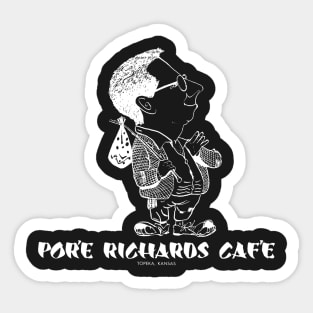 Pore Richards White Logo Sticker